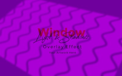 Window Sunlight Shadow Overlay Effect Mockup 476