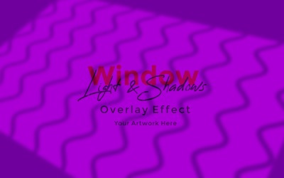 Window Sunlight Shadow Overlay Effect Mockup 476