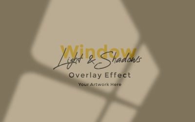Window Sunlight Shadow Overlay Effect Mockup 487