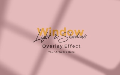 Window Sunlight Shadow Overlay Effect Mockup 489