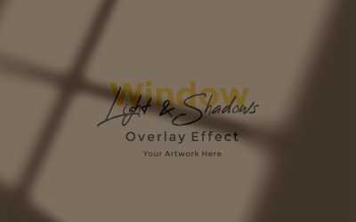 Window Sunlight Shadow Overlay Effect Mockup 493