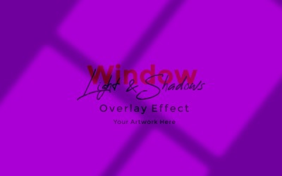 Window Sunlight Shadow Overlay Effect Mockup 496