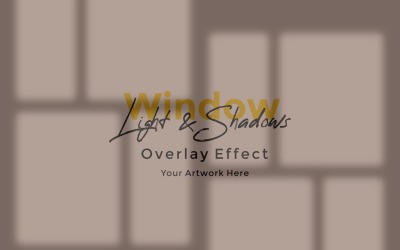 Window Sunlight Shadow Overlay Effect Mockup 498