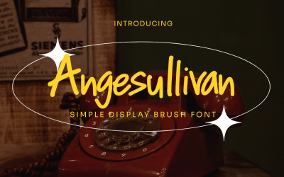 Angesullivan - Simple Display Brush Font