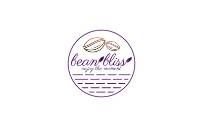 Bean Bliss Line Art Logo-Stil