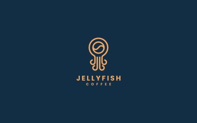 Denizanası Kahve Hat Sanatı Logosu
