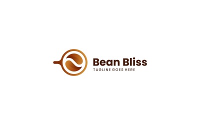 Estilo de logotipo gradiente Bean Bliss