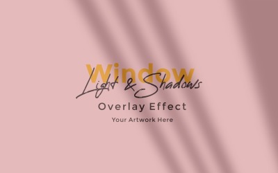 Maqueta de efecto de superposición de sombra de luz solar de ventana 459