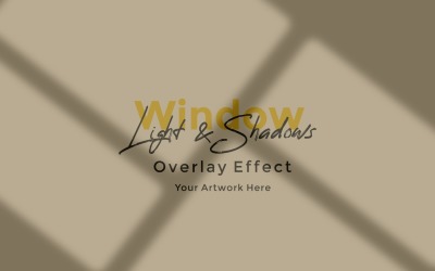 Okno Sunlight Shadow Overlay Effect Makieta 497