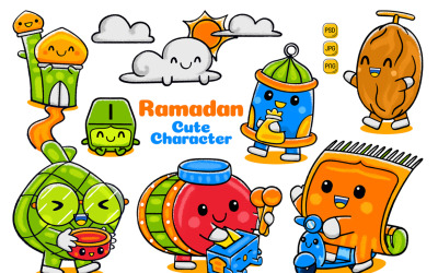 Ramadan söta karaktärspaket