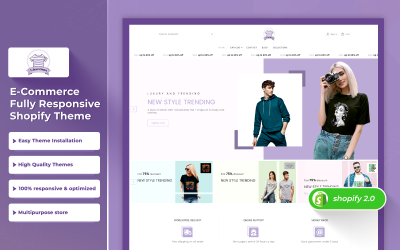 Tstarz - T-shirt Multipurpose Fashion Shopify 2.0 Theme