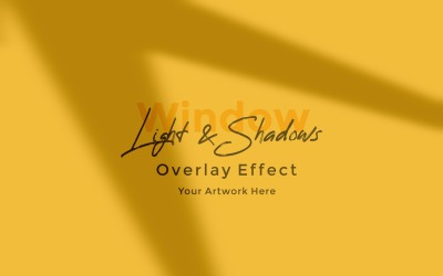 Window Sunlight Shadow Overlay Effect Mockup  464