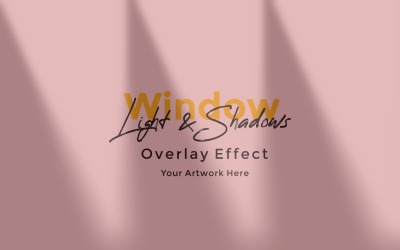 Window Sunlight Shadow Overlay Effect Mockup  469