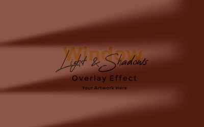 Window Sunlight Shadow Overlay Effect Mockup 471