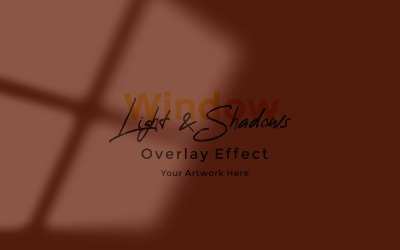 Window Sunlight Shadow Overlay Effect Mockup 491