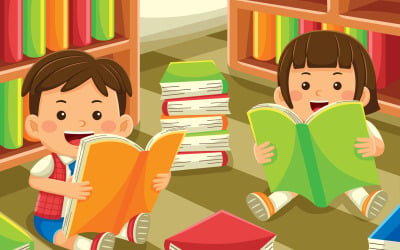 Back To School Cartoon Vector #04