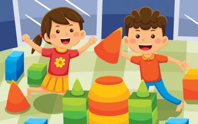 Indoor Activity Cartoon Vector #02