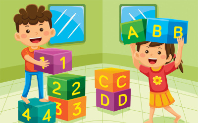 Vetor de desenhos animados de atividades internas # 04