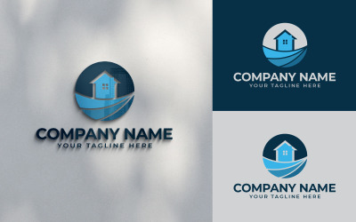Design de logotipo da casa hipotecária