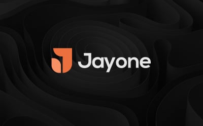 Design de logotipo de monograma de marca de letra J1