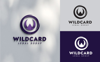 Design de logotipo de monograma selvagem com letra W