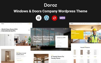 Doroz - Windows &amp;amp; Doors Company High Quality Wordpress Theme