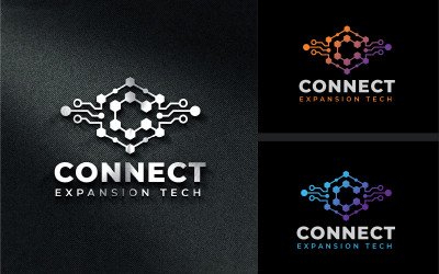 Lettera C Blockchain Crypto Tech Logo Design