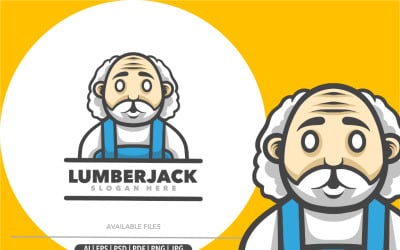 Lumberjack Professor Cute Mascot