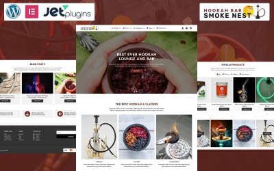 Rauchnest - Hokkah Bar WordPress-Thema