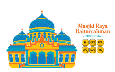 Grande mosquée de Baiturrahman (destination de voyage en Indonésie)