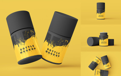 Bundle Liquid Bottle Mockup