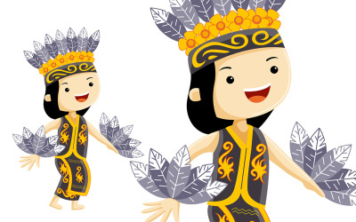 Enggang Bird Dance de East Kalimantan