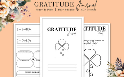 Gratitude Journal KDP belső