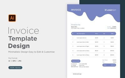 Corporate Invoice Design Template Bill form Business Payments Details Design Template 57