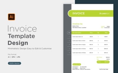 Corporate Invoice Design Template Bill form Business Payments Details Design Template 87