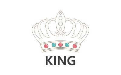 Crown King And Princes Logo Template Vector V17