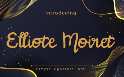 Elliote Moiret - 简单签名字体