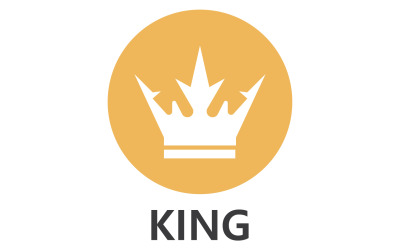 Modèle de logo couronne roi et princes vecteur V47