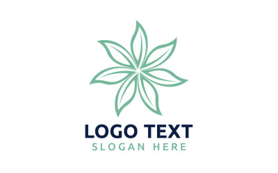 Símbolo del logotipo de la flor Leaf Circle o diseñe su logotipo Brand v20