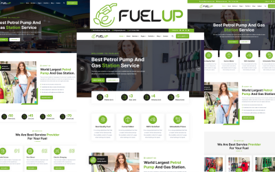 Fuelup - HTML5-mall för bensinpump och bensinstation