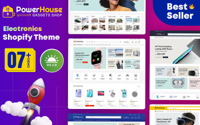 Powerhouse: Zvyšte úroveň svého obchodu s elektronikou a gadgety pomocí tématu Shopify 2.0