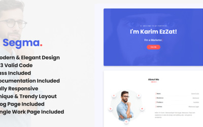 Segma - HTML5 persoonlijke portfoliosjabloon