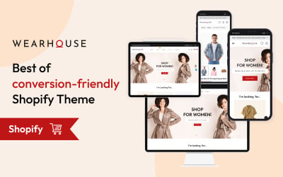 Wearhouse - Moda y accesorios Shopify 2.0 de alto nivel Tema receptivo multipropósito