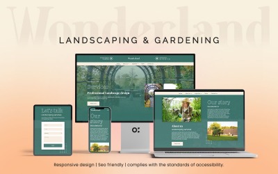Wonderland landschapsarchitectuur en tuinieren Wordpress-thema.