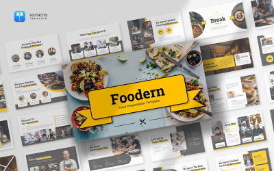 Foodern – Šablona hlavní myšlenky jídla a nápojů