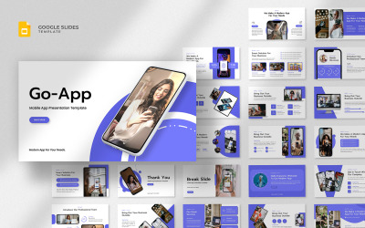 Go - Modelo de Apresentações Google de Aplicativo para Dispositivos Móveis