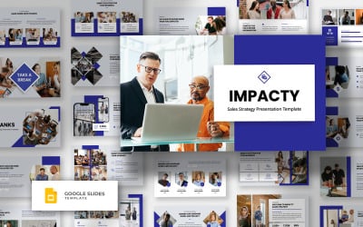 Impacty – маркетинговий продаж шаблон Google Slides