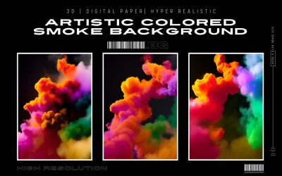 Umělecké barevné kouřové pozadí