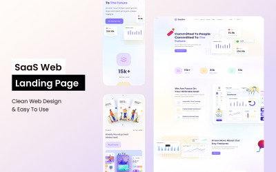 SaaSto – Елементи інтерфейсу користувача цільової сторінки мобільного додатка 02