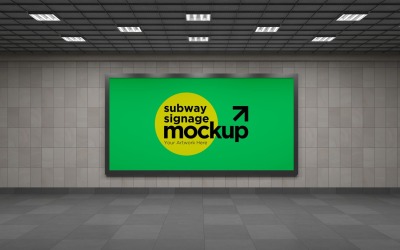Subway Signage Horizontal Mockup 11
